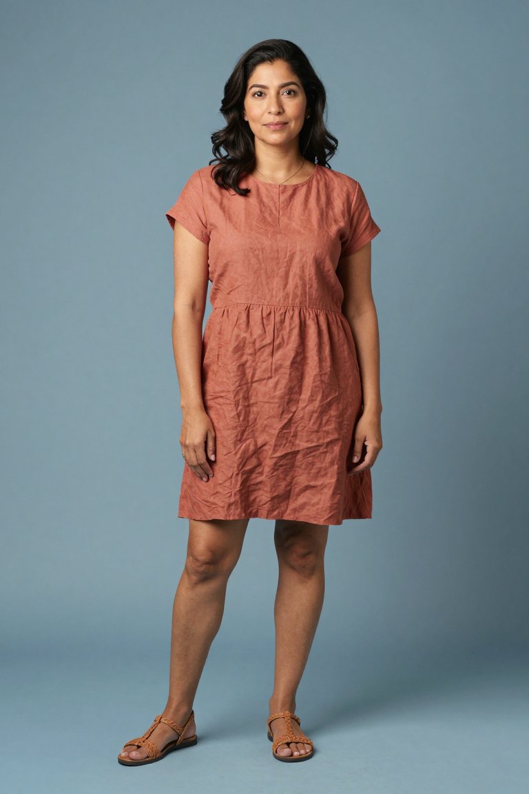 This Rust Linen Dress is the Perfect Summer Staple