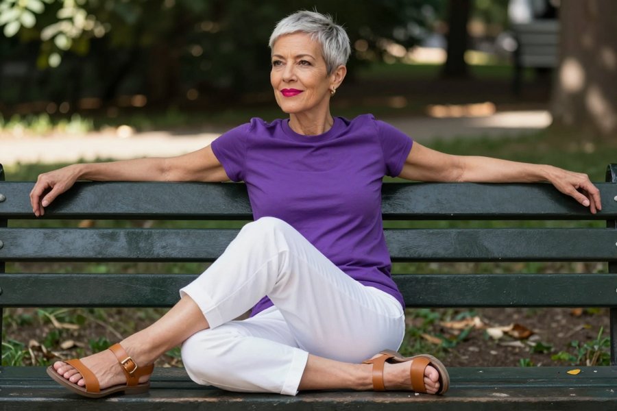 this purple tee trend is actually my vibe