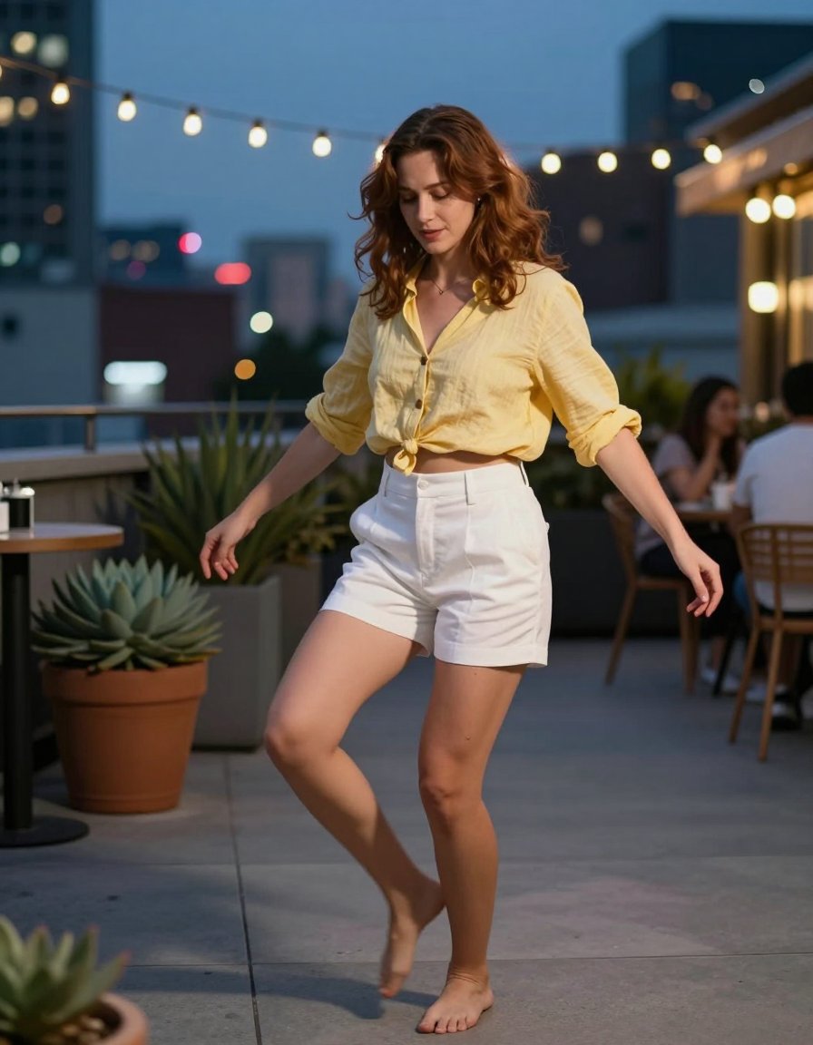 yellow top knotted up is everything right now
