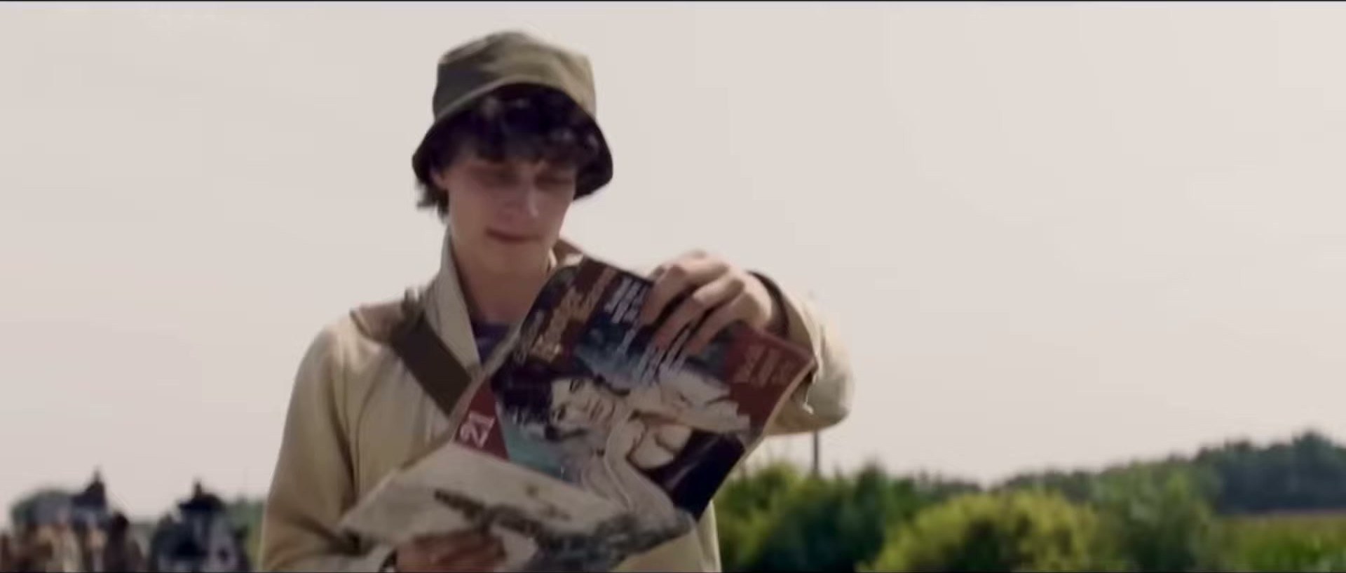 from The Long Walk on HBO Max trailer — that bucket hat is doing the heavy lifting here
