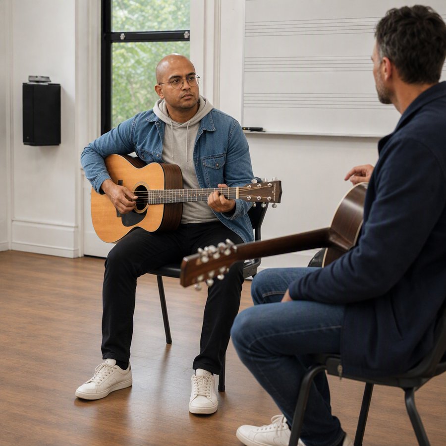 Denim jacket over a grey hoodie is basically a cheat code for looking put together without trying.