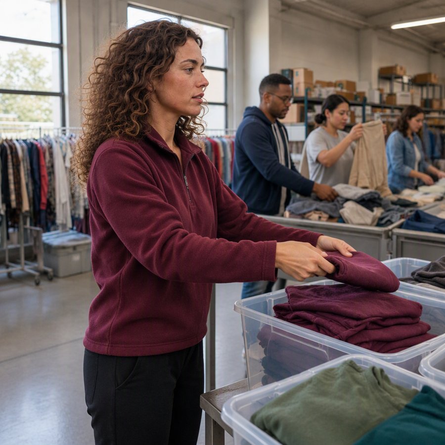 maroon quarter zip but make it functional
