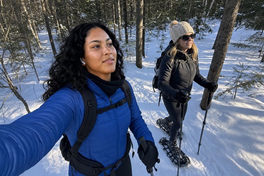 Wait, is that blue puffer actually warm enough for deep snow?