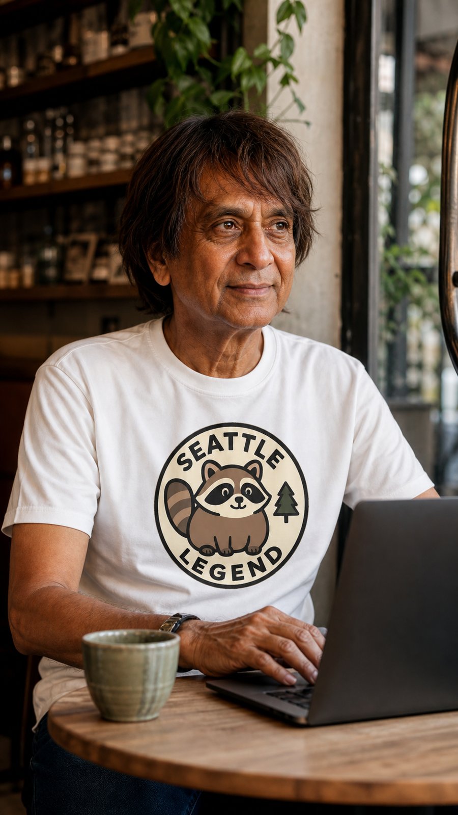 The Seattle Legend: Jimothy wearing his title with pride.