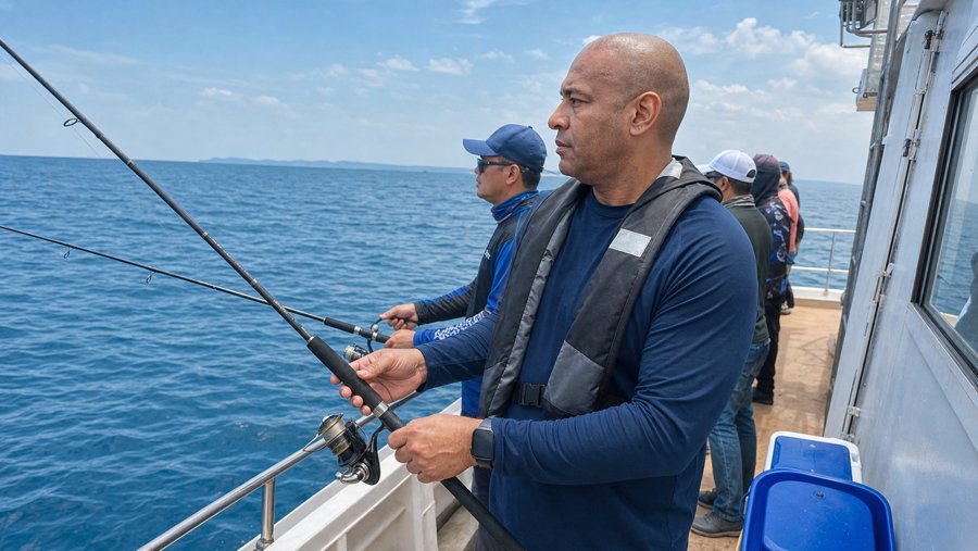Your navy shirt is doing exactly what it should for sun protection