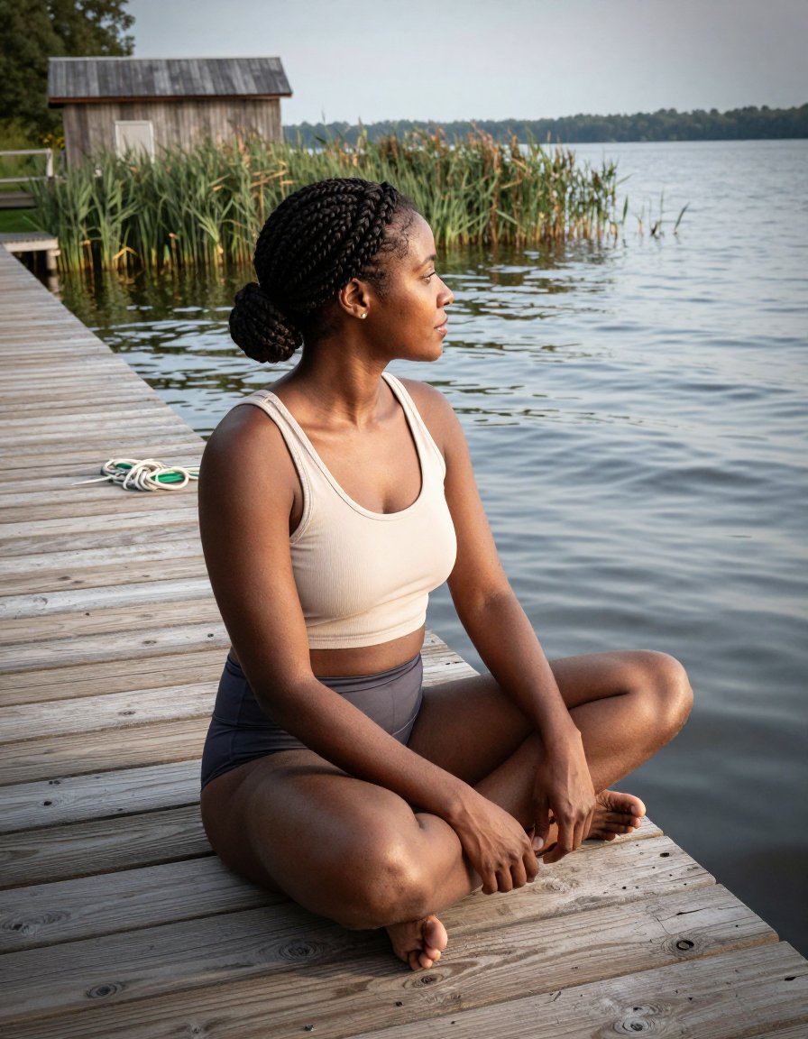 Quiet Neutral Look for a Summer Dock Day
