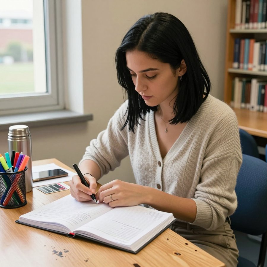 The Cozy Study Essential: Knit Cardigan Vibes