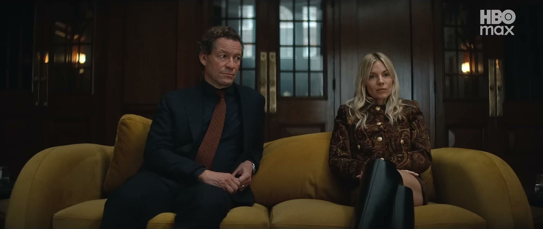 Dominic West in War on HBO Max — the texture on this jacket is everything