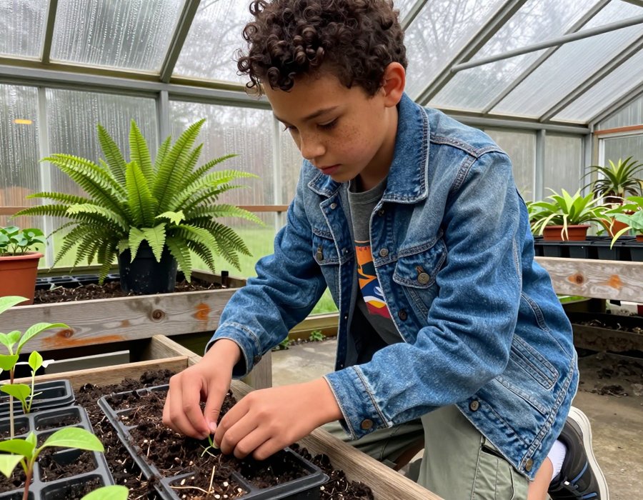 The Perfect Gardening Fit: Denim Jacket Meets Cargo Pants