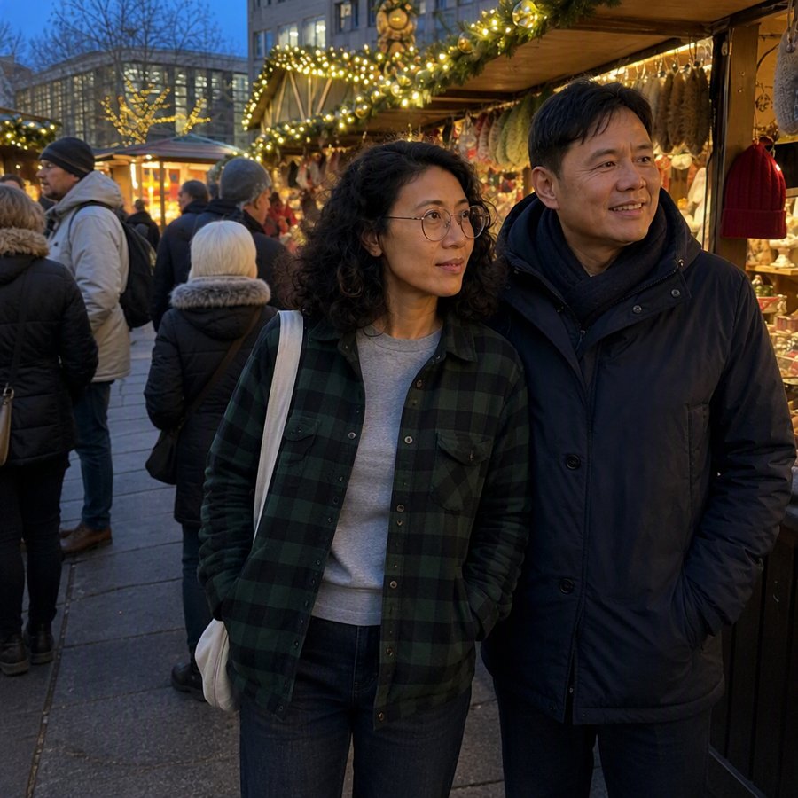 Green buffalo check is the ultimate winter market uniform