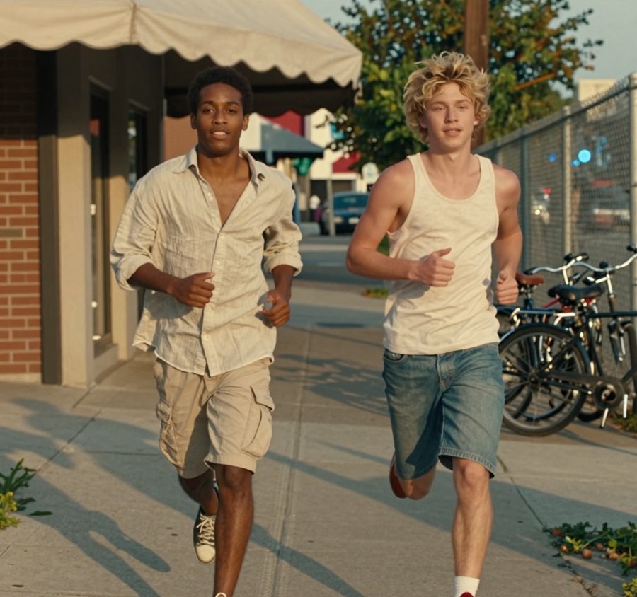 felix mallard in a white tank is just perfect