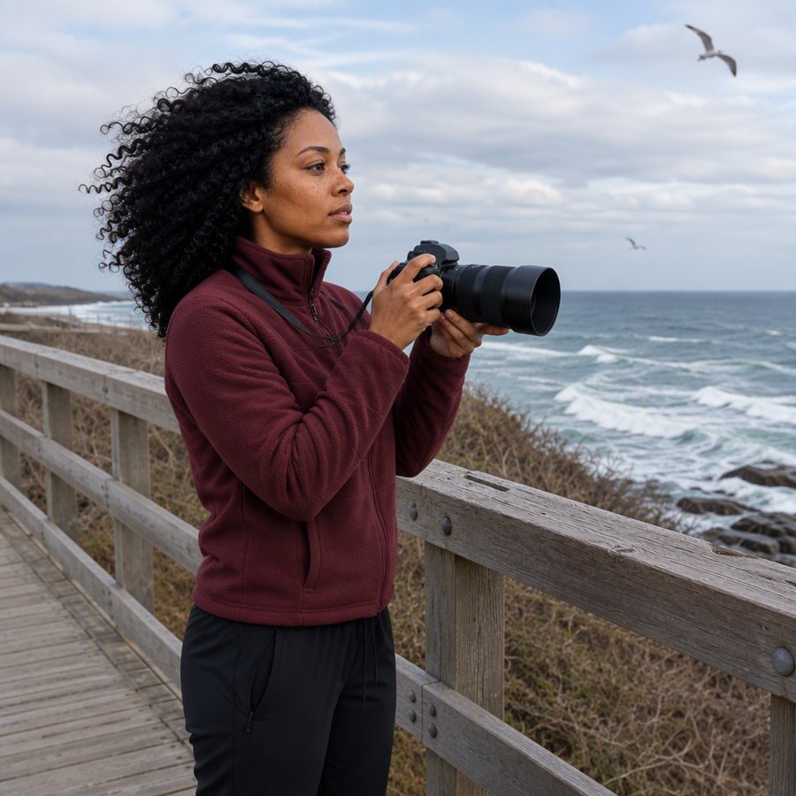 that burgundy fleece is doing wonders for your complexion.