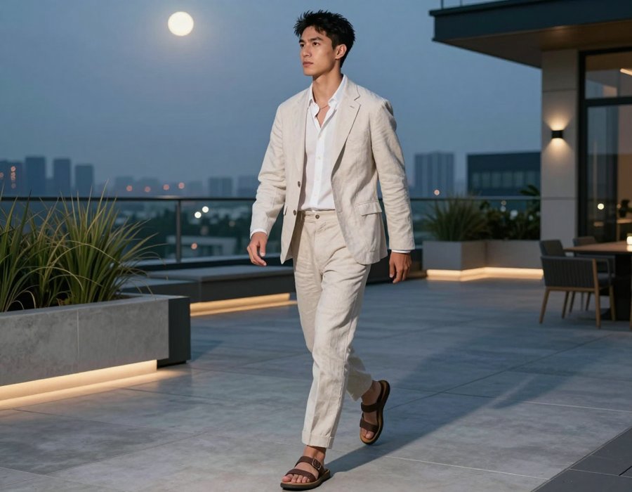 okay this linen suit is everything