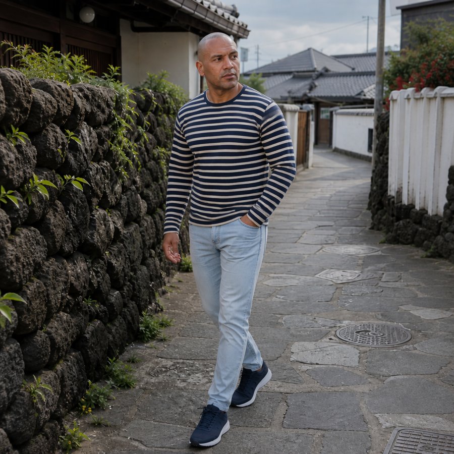 Need that striped shirt in my life rn.