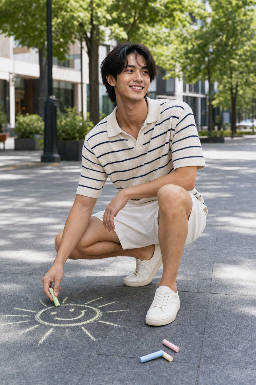 need that striped knit polo in my life rn