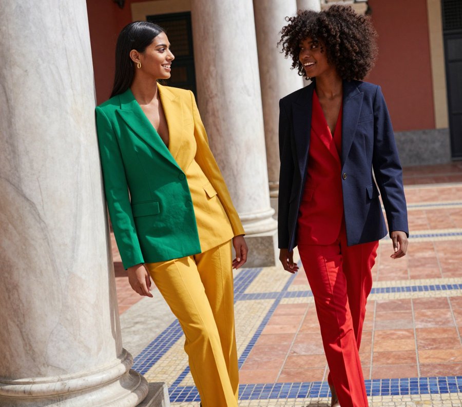 green and yellow split blazer goals