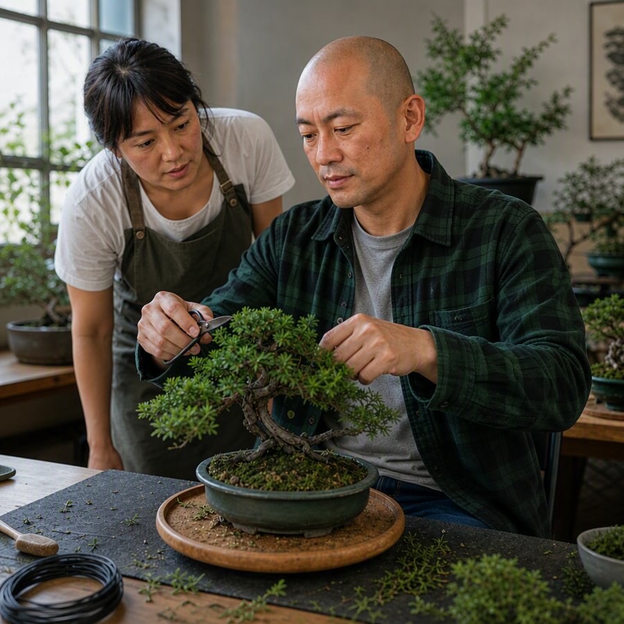 Green flannel is just practical workwear you don't mind getting dirty.