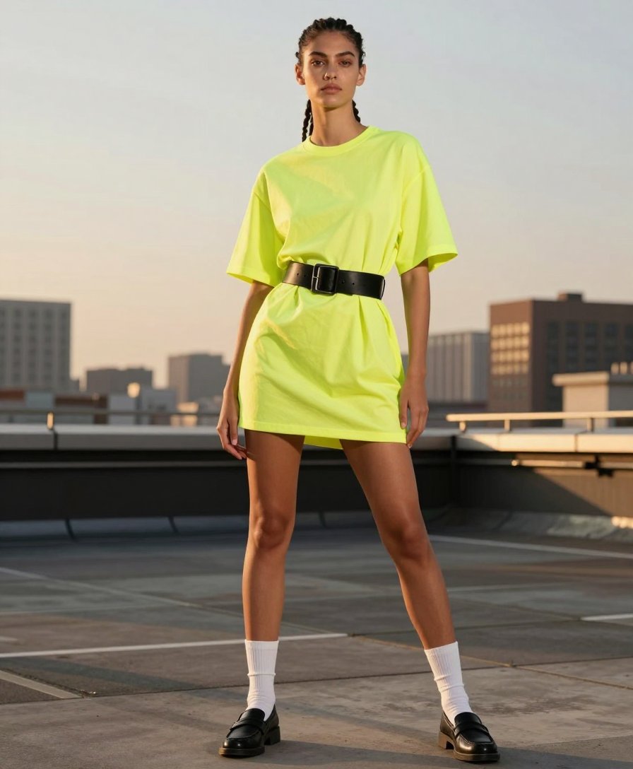 the oversized tee trend is actually cute