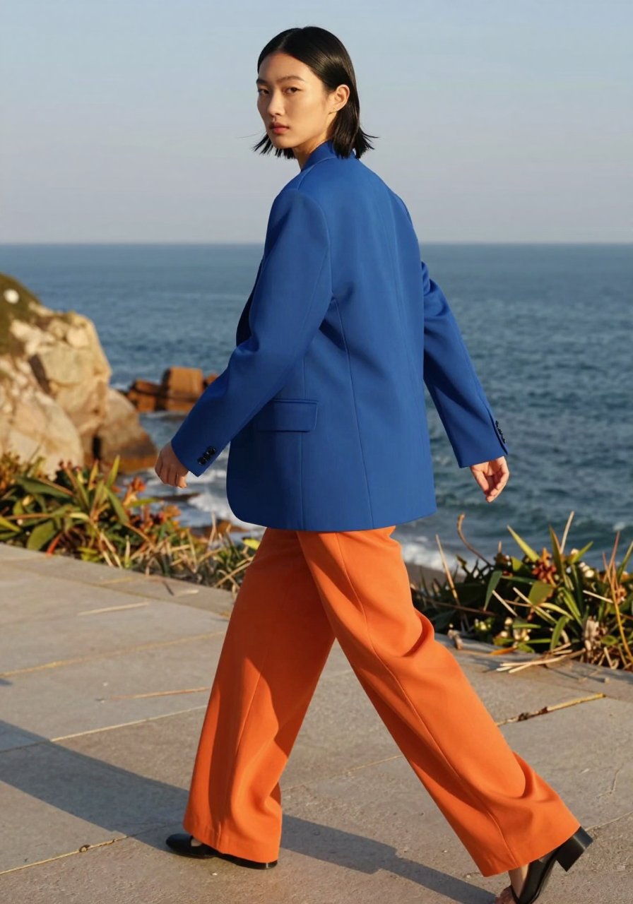 cobalt and orange is a mood