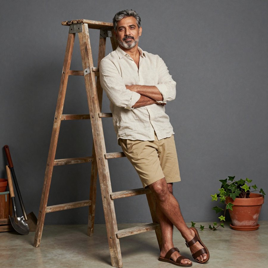 Mohanlal's effortless summer garden style
