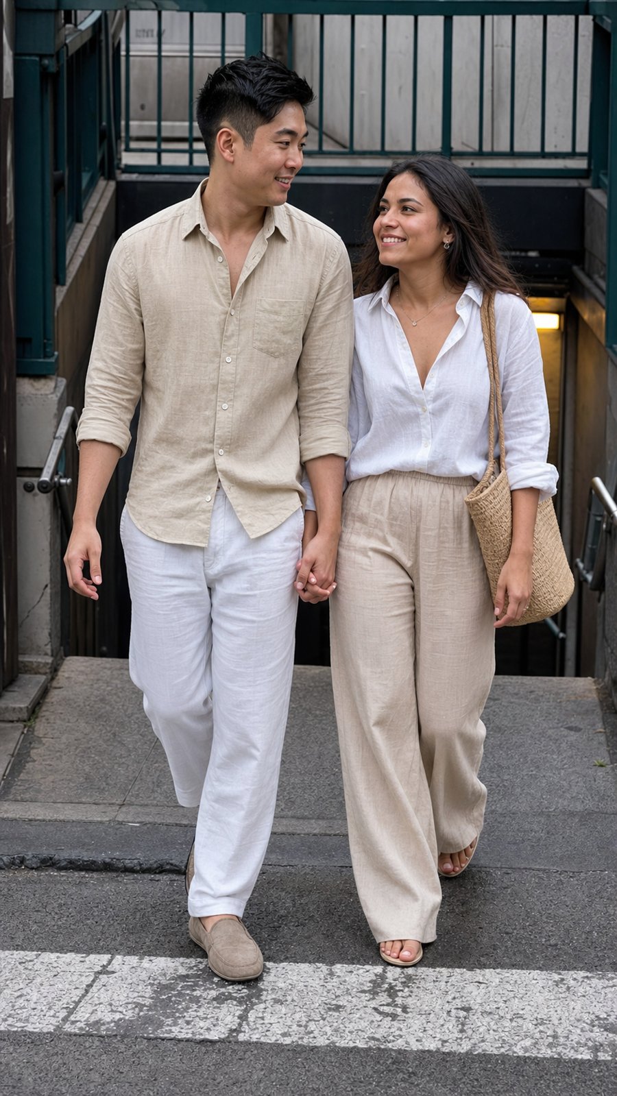 look at how well they matched their linen fits