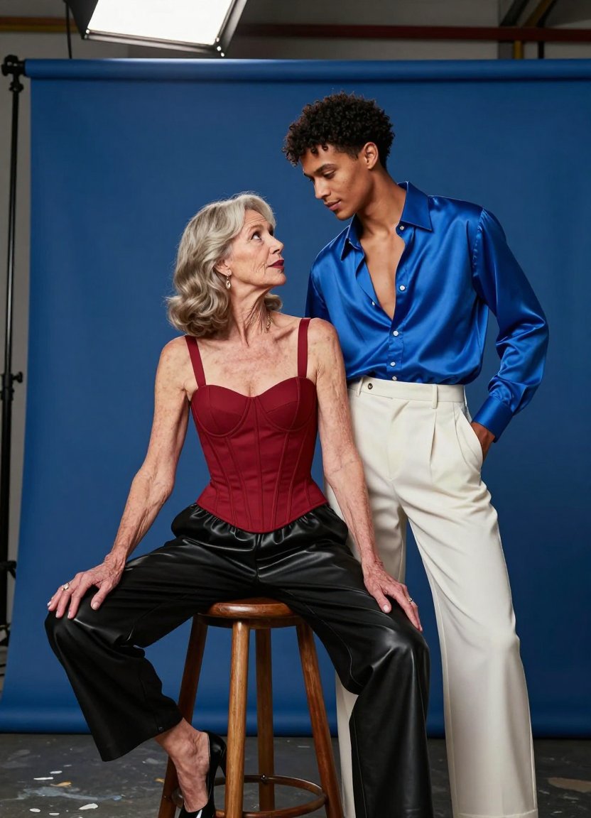 that red corset is doing all the work