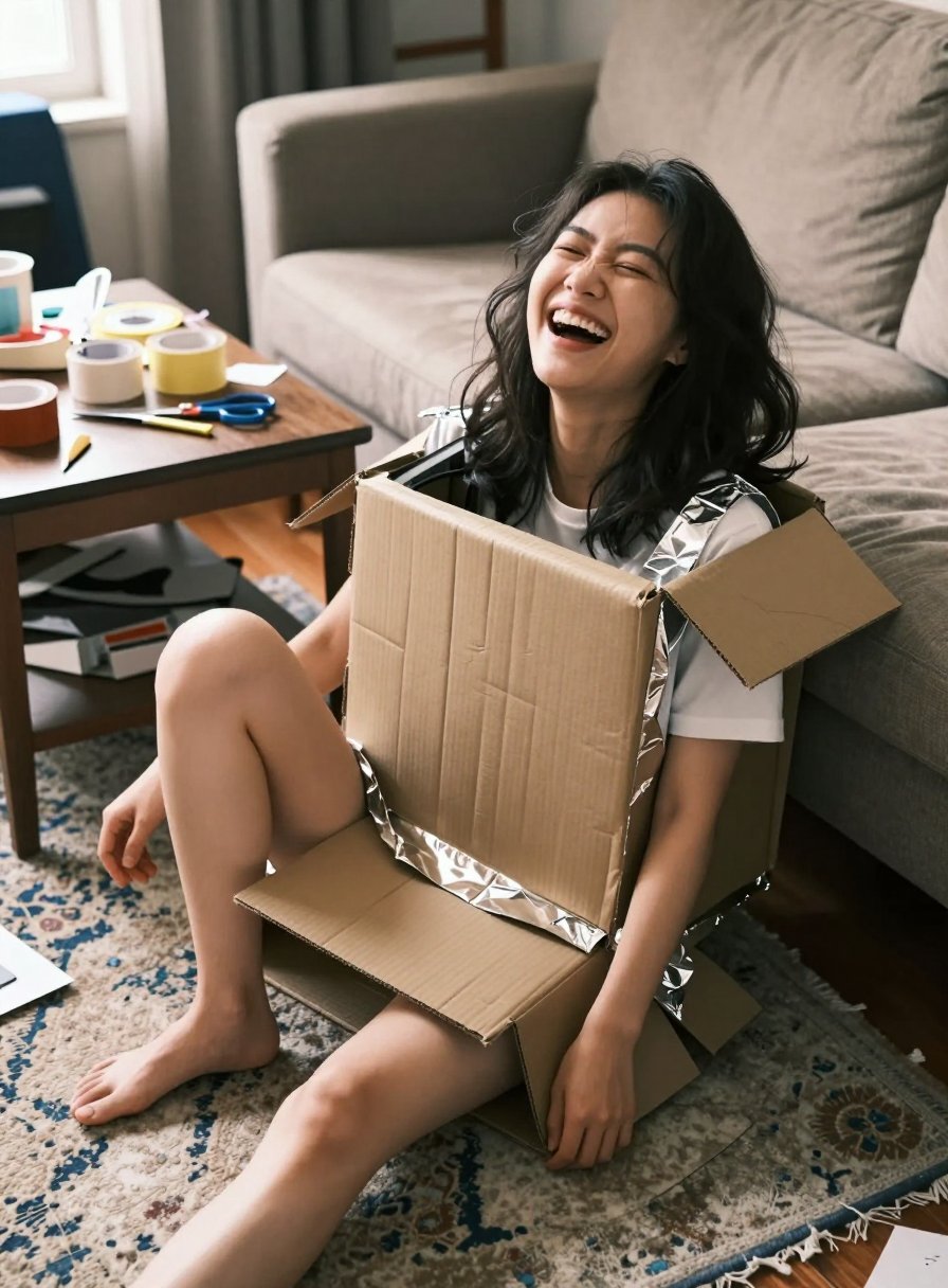 okay this DIY box costume is everything