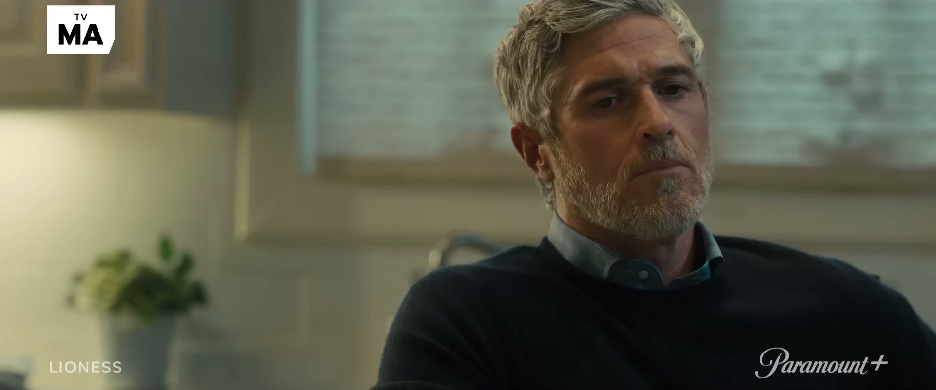 Dave Annable in Lioness on Paramount+ — that navy over blue layering is giving old money energy