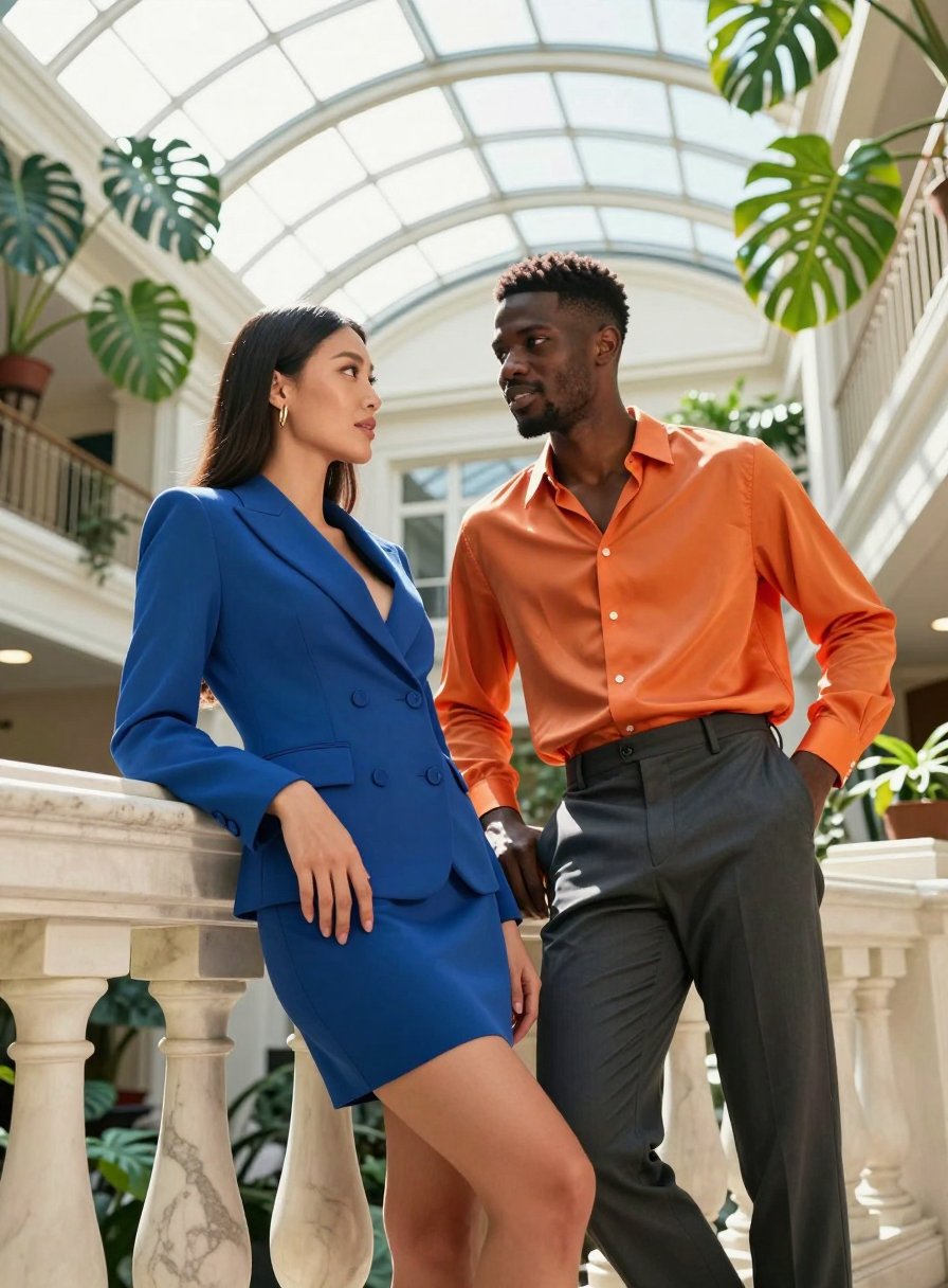 that cobalt blazer is loud