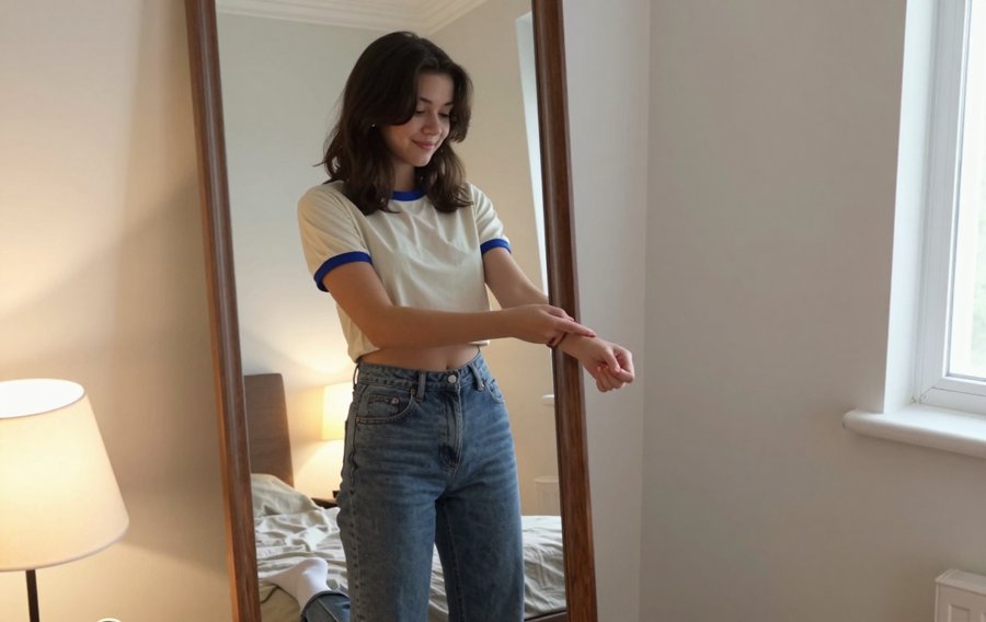 cream ringer tee trend is back