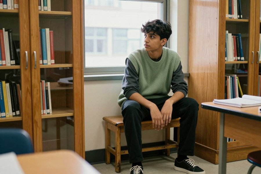 green sweater is a total win