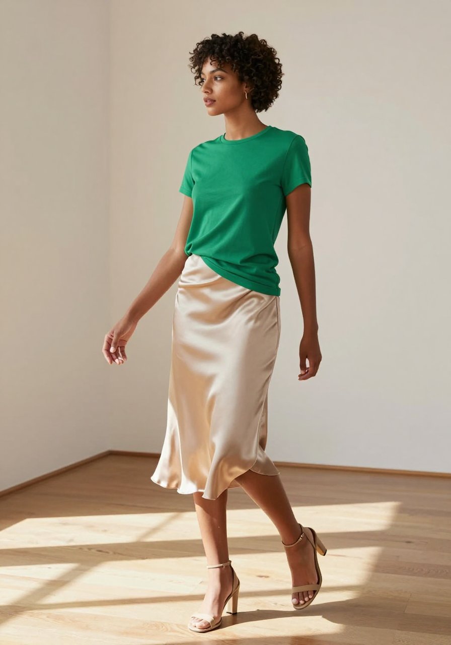 that emerald green tee trend is actually popping off