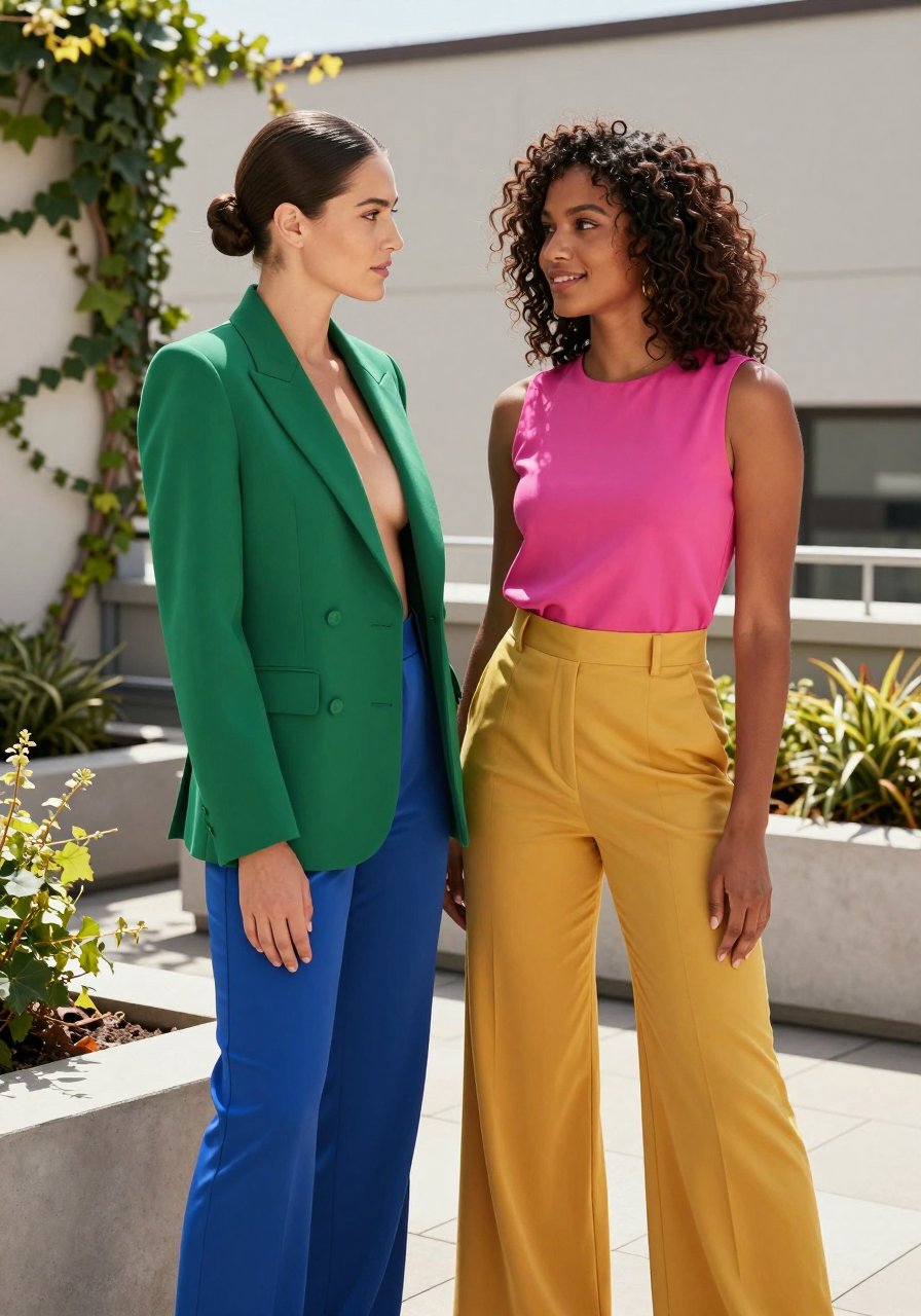hot pink and yellow is such a power move