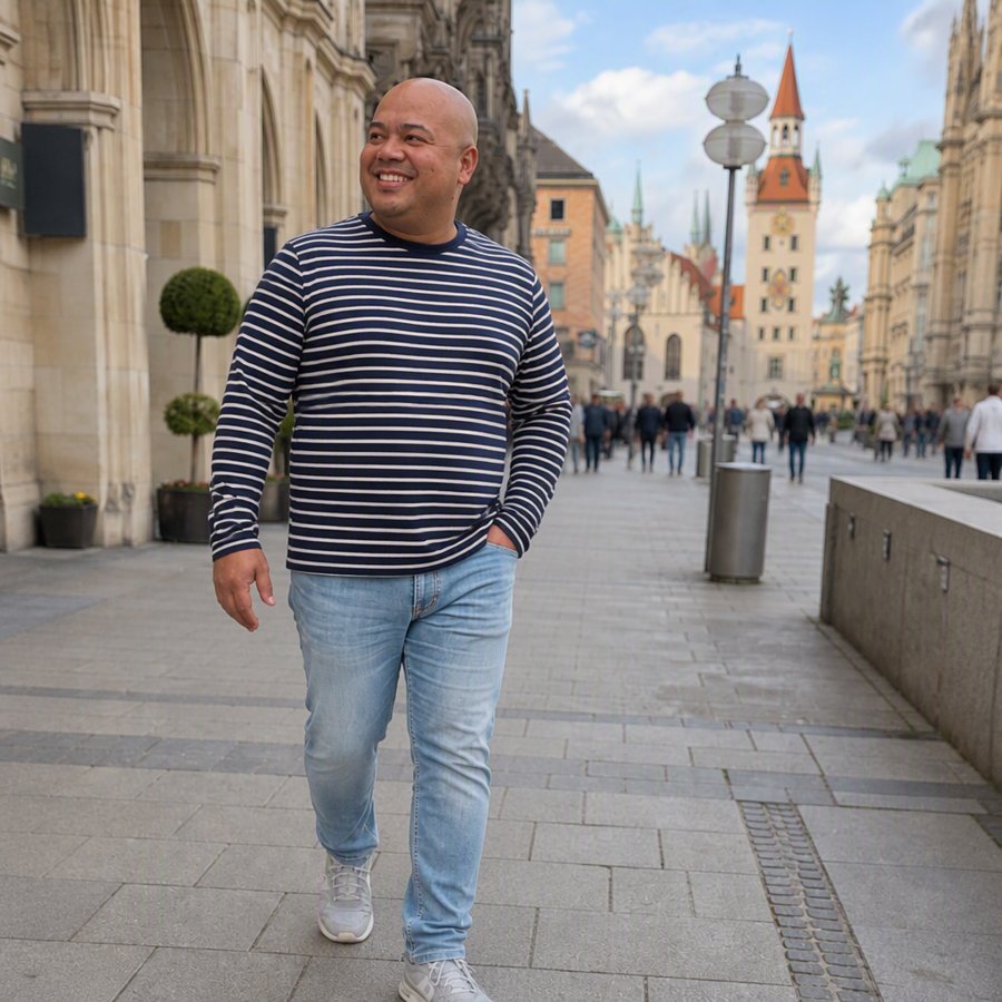 navy stripes are doing the heavy lifting today