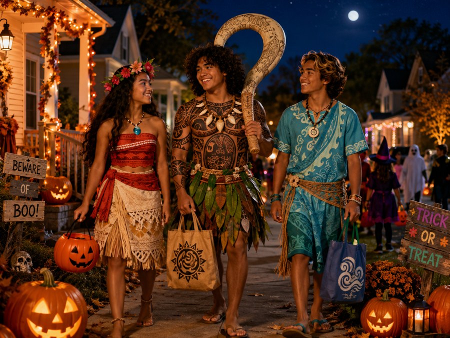 the maui costume with the hook goes so hard