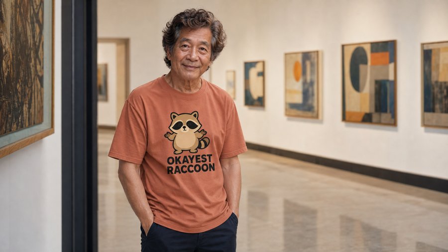 Jimothy's Okayest Raccoon tee is a quiet win.