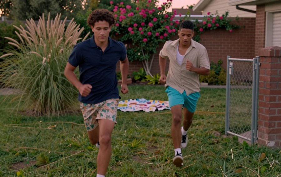 those teal shorts are a whole mood