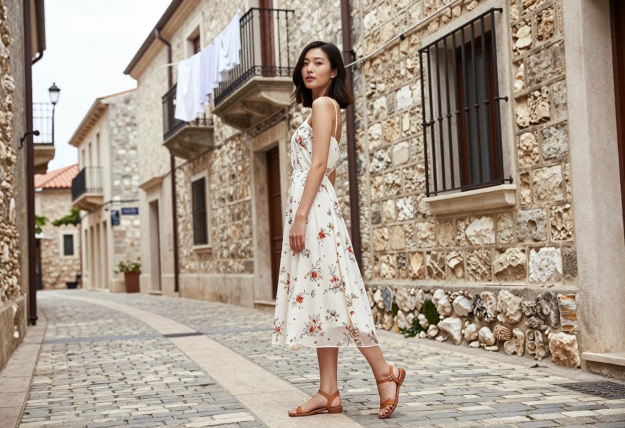 This floral midi is the perfect summer date outfit