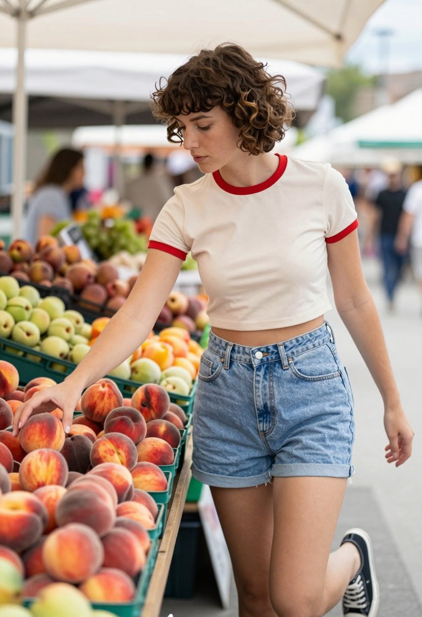 The ringer tee trend is actually perfect for summer.
