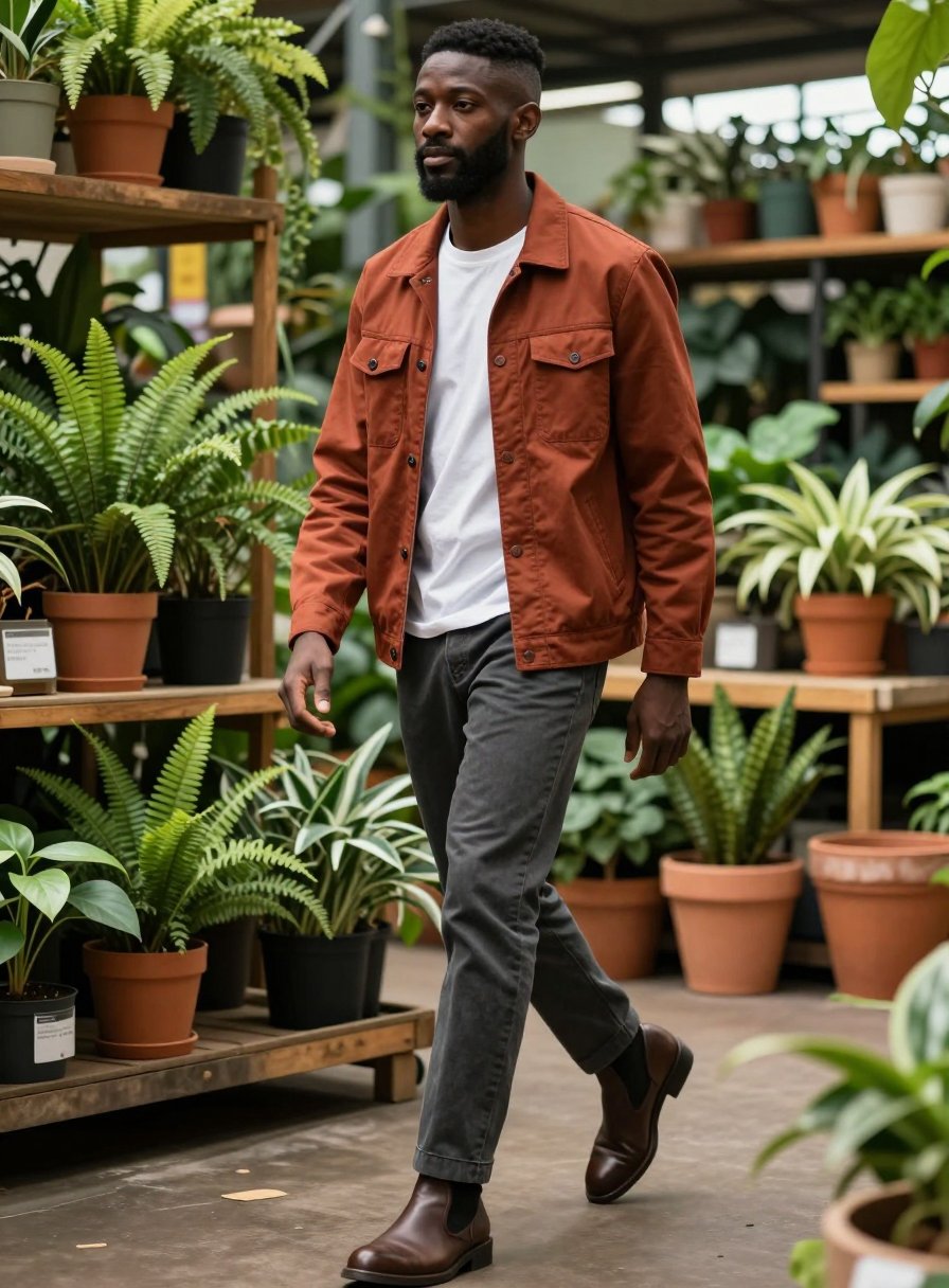 terracotta jacket is a total win