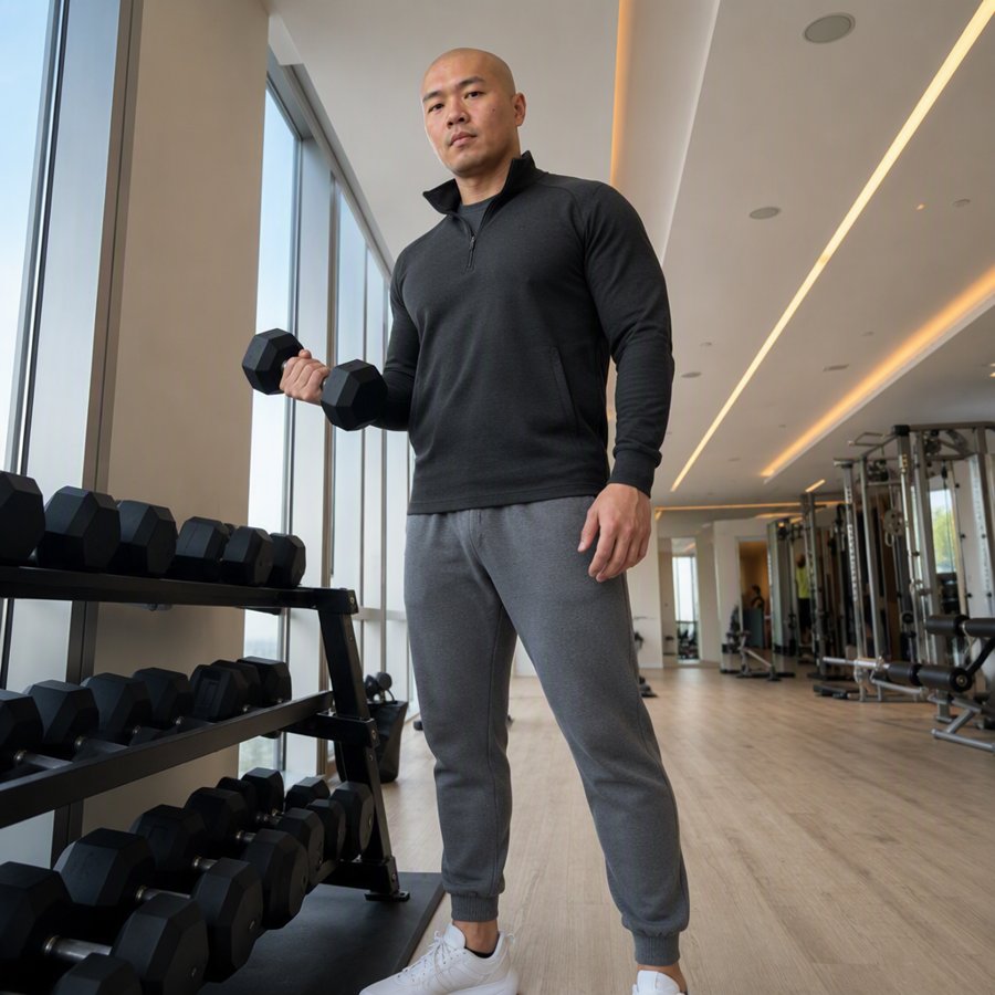 your grey sweats look ready for leg day