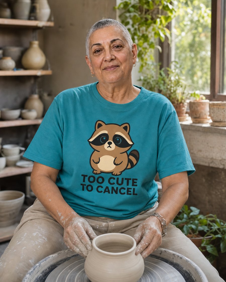 I'd wear this Jimothy tee to the market, living "TOO CUTE TO CANCEL"