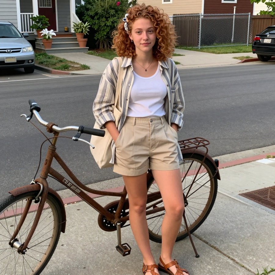 The perfect summer bike ride outfit 🚲