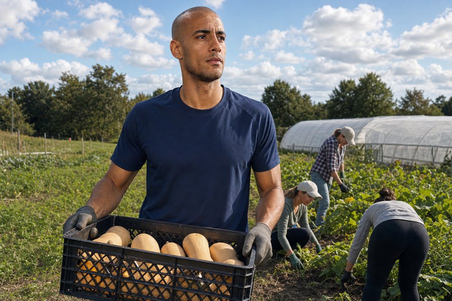 I need that navy tee for my next garden haul.