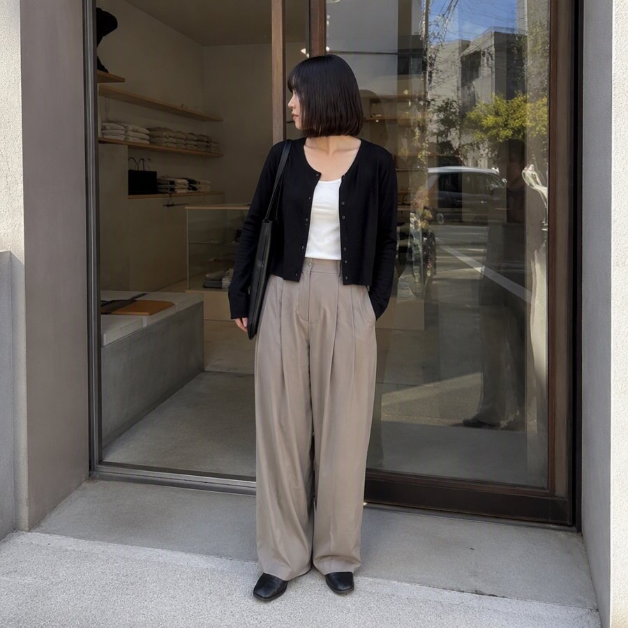 wide trousers are the priority here