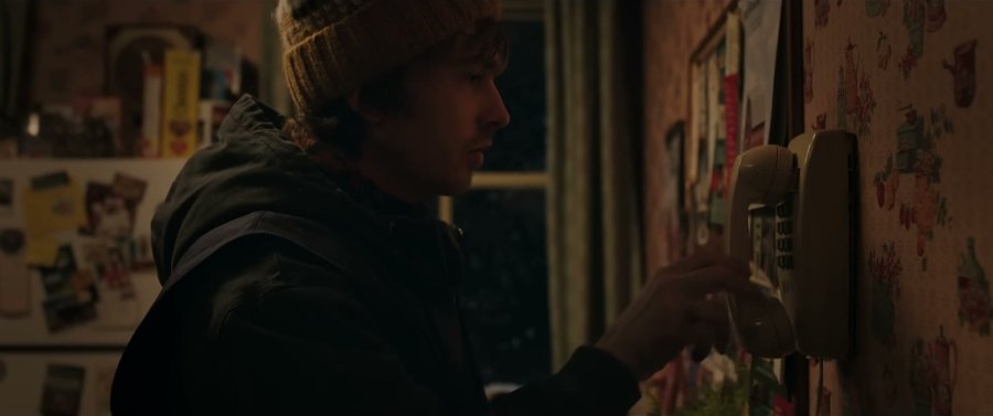 Austin Abrams in Resident Evil — the beanie is doing all the heavy lifting