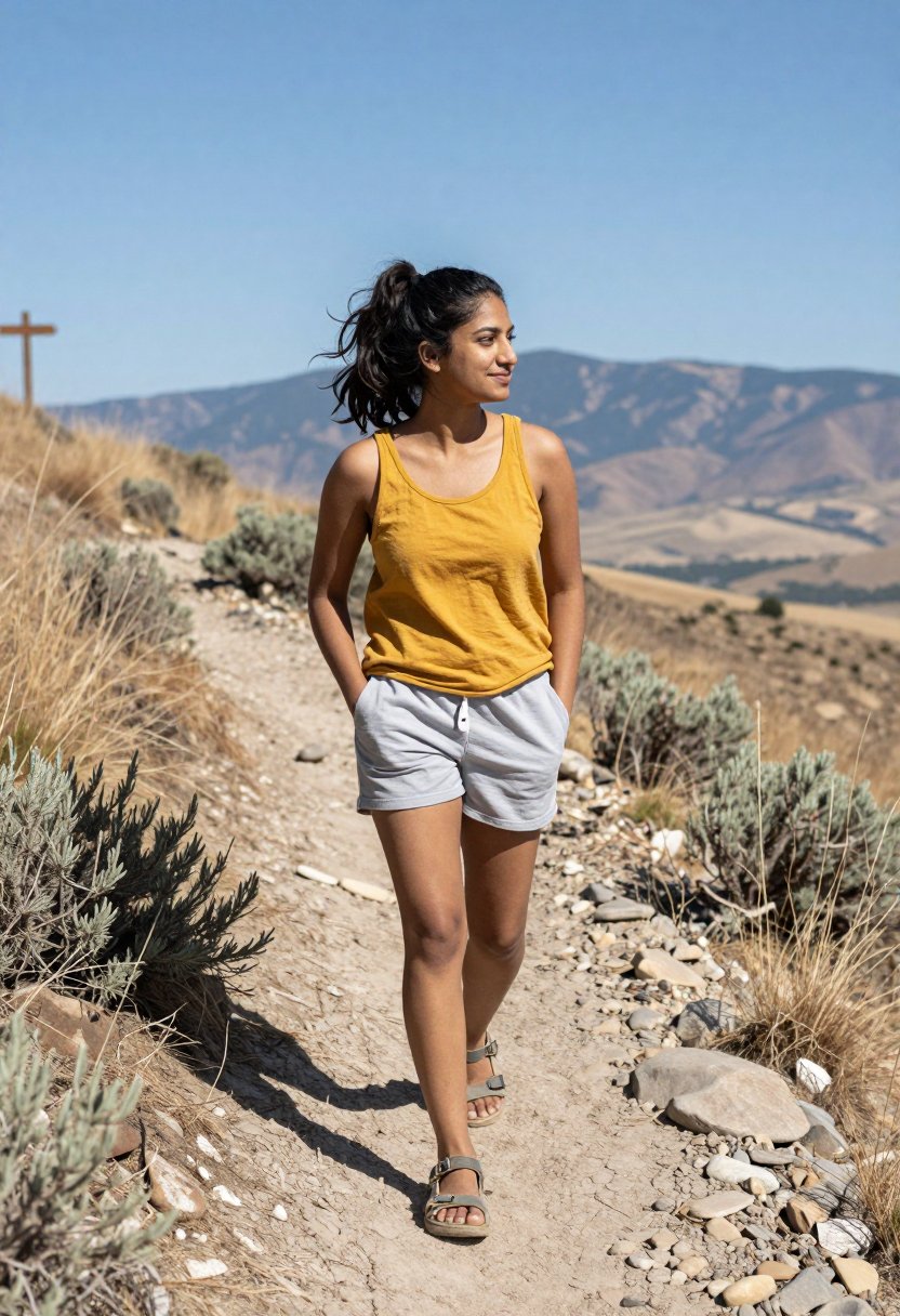 Simple Summer Hiking Outfit