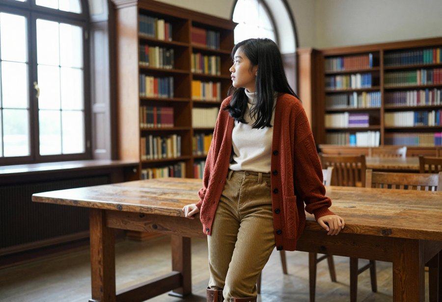 Library core: The ultimate fall study uniform