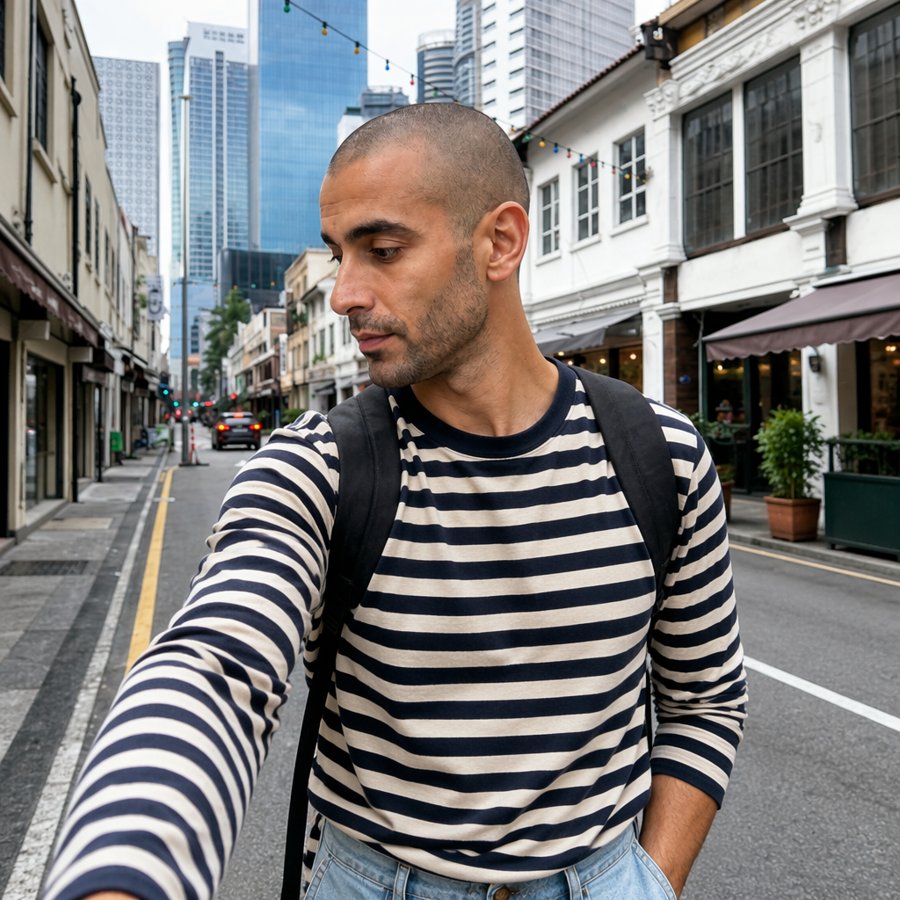 navy stripes are such a mood