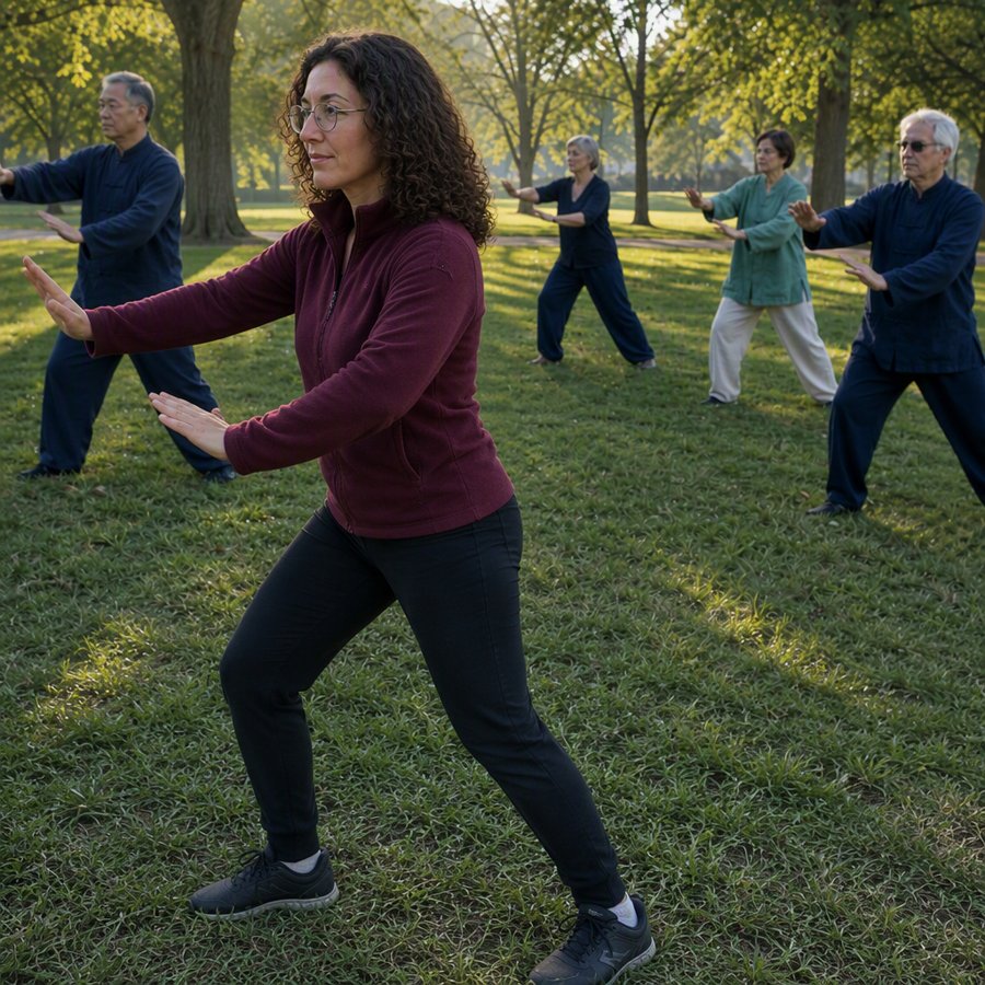 Does this maroon half-zip fleece actually handle park workouts?